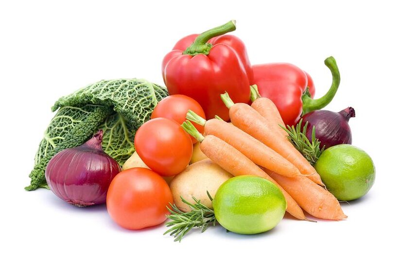 Légumes assortis le régime du deuxième jour du régime aux 6 pétales